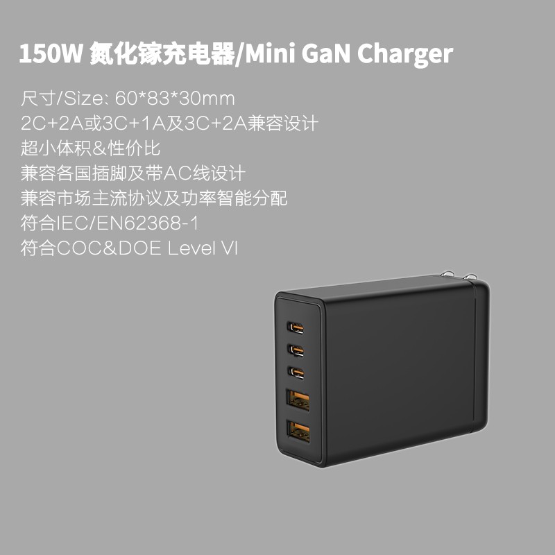 150W 氮化镓充电器/Mini GaN Charger